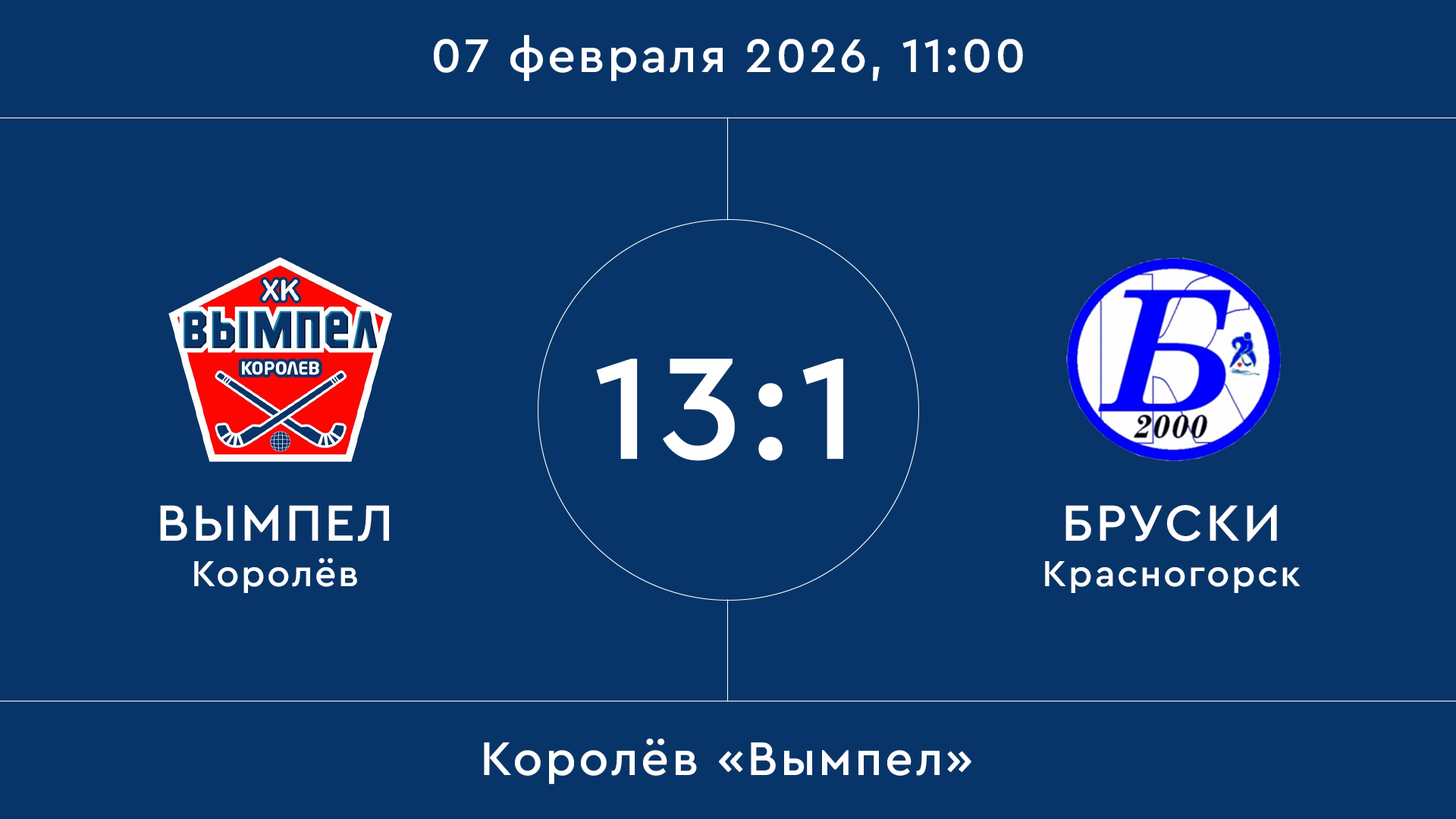 Вымпел – Бруски